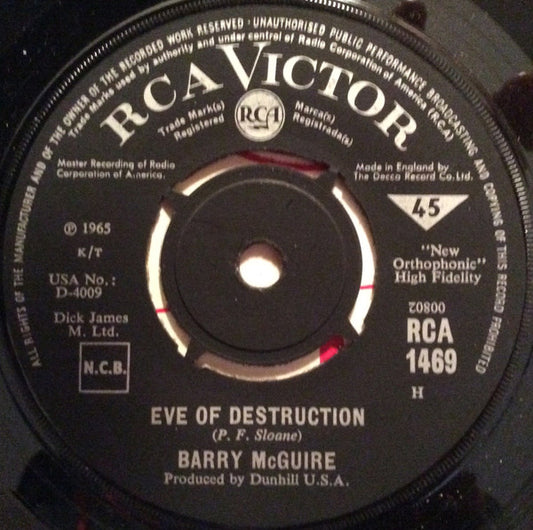 Barry McGuire - Eve Of Destruction (7", Single)