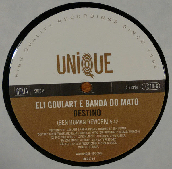 Eli Goulart E Banda Do Mato - Destino (12")