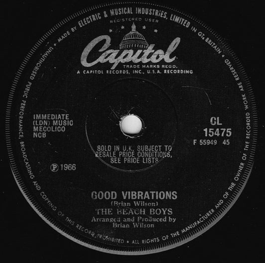 The Beach Boys - Good Vibrations (7", Single, Mono, Sol)
