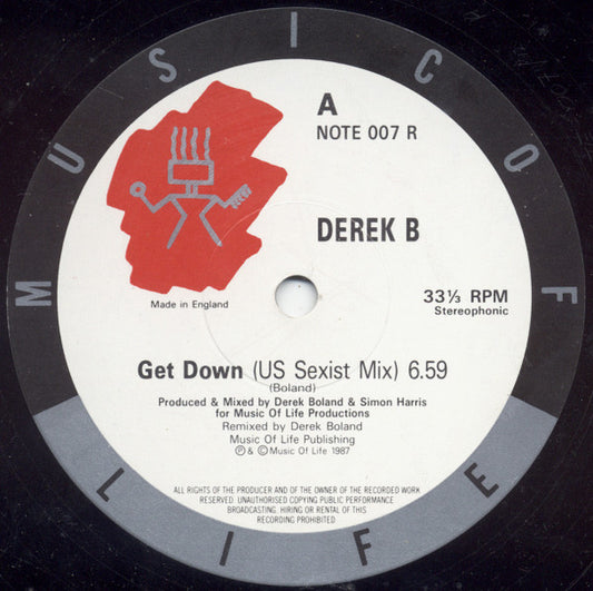 Derek B - Get Down (12")