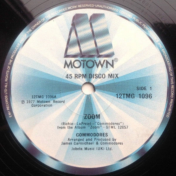 Commodores - Zoom (12", Single)