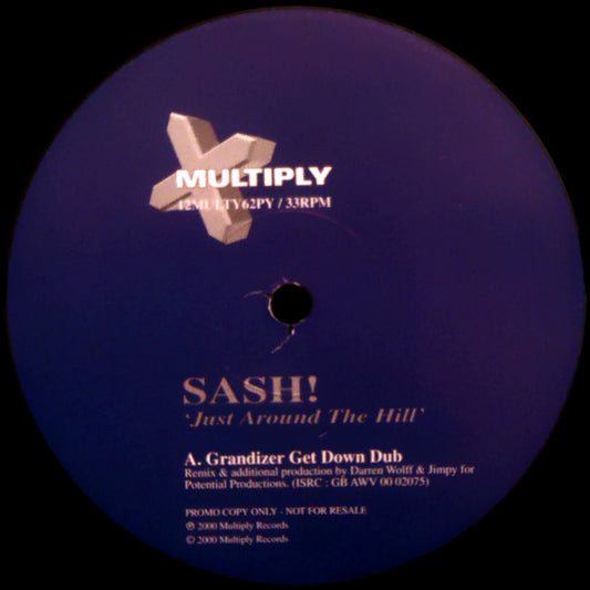 Sash! - Just Around The Hill (12", Promo)