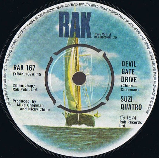 Suzi Quatro - Devil Gate Drive (7", Single, Pus)