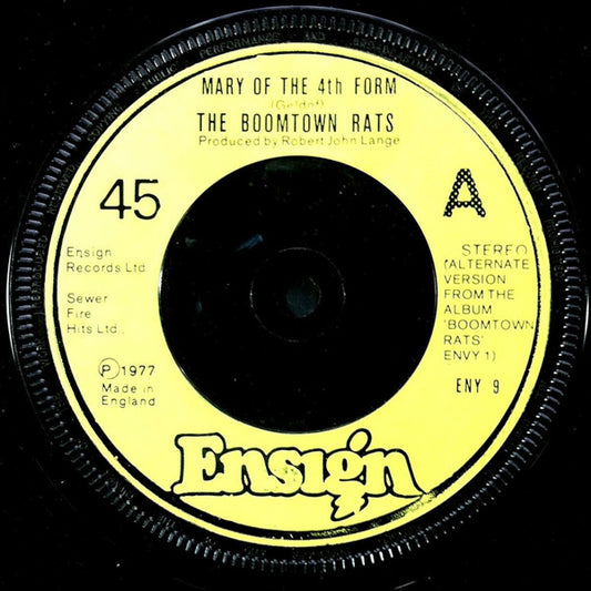 The Boomtown Rats - Mary Of The 4th Form (Alternate Version) (7", Single)