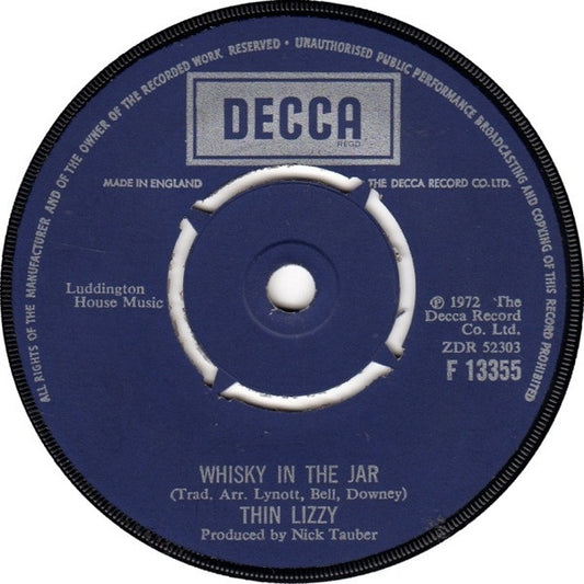 Thin Lizzy - Whisky In The Jar (7", Single)