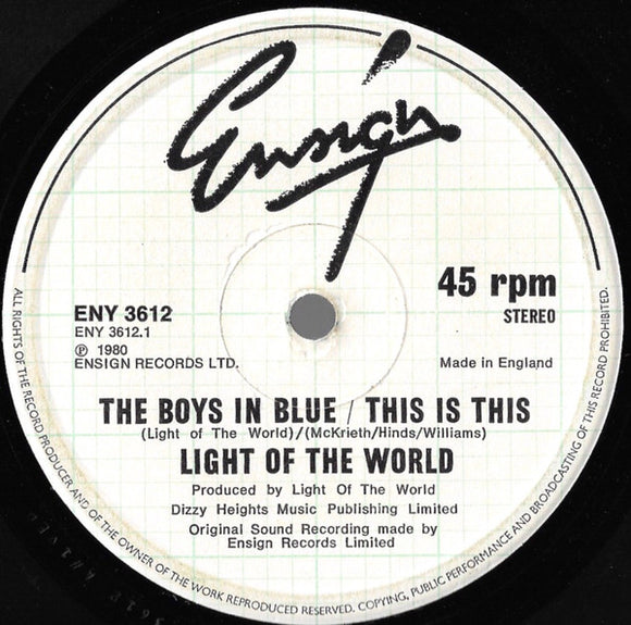 Light Of The World - The Boys In Blue / This Is This (12