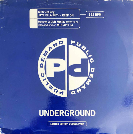 M+S* Featuring Jaye Ella Ruth - Keep On (2x12", Ltd, Promo)