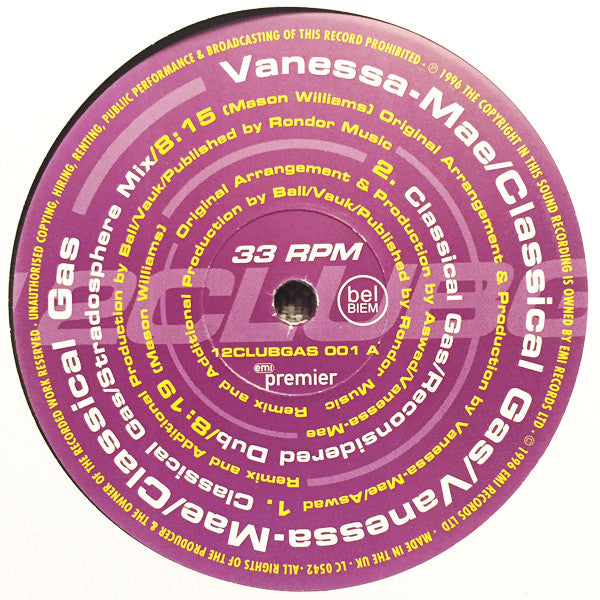 Vanessa-Mae - Classical Gas (12")