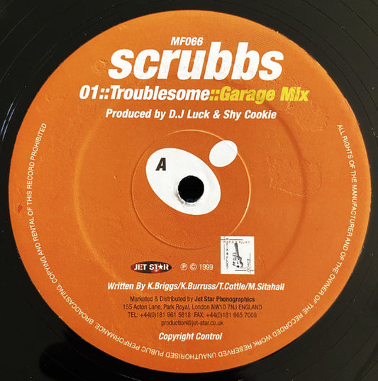Troublesome & Sandra Melody - Scrubbs (12")