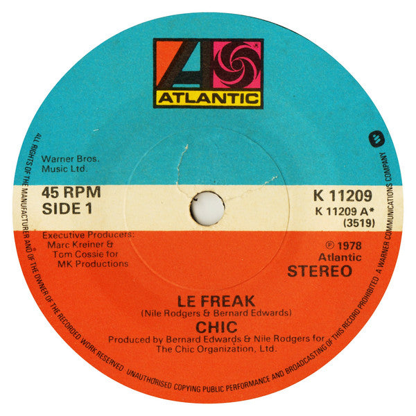 Chic - Le Freak (7", Single)