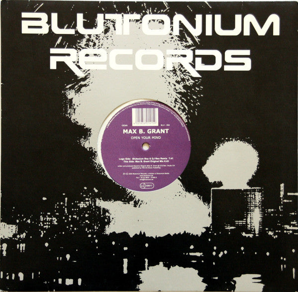 Max B. Grant - Open Your Mind (12")