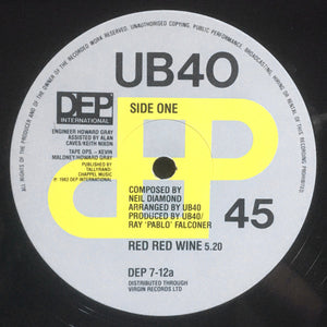 UB40 - Red Red Wine (12", Single)