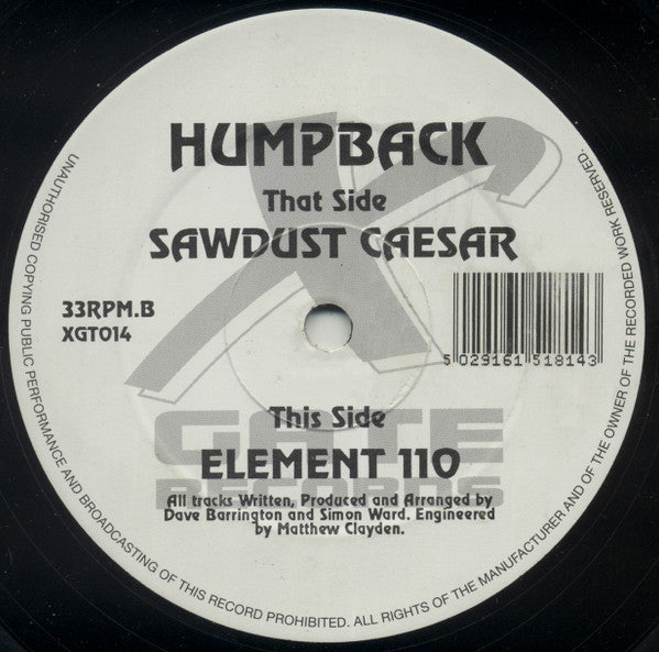 Humpback - Sawdust Caesar / Element 110 (12")