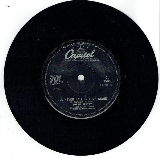 Bobbie Gentry - I'll Never Fall In Love Again (7", Single, Sol)
