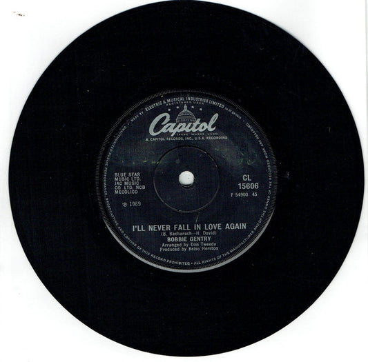 Bobbie Gentry - I'll Never Fall In Love Again (7", Single, Sol)