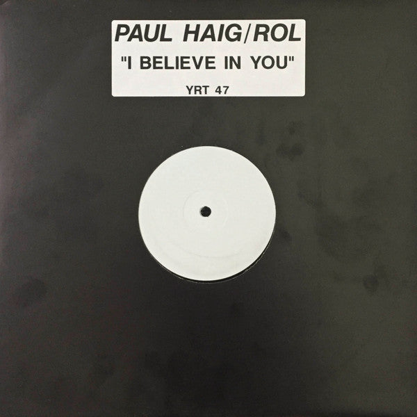 Paul Haig - I Believe In You (12", Promo)