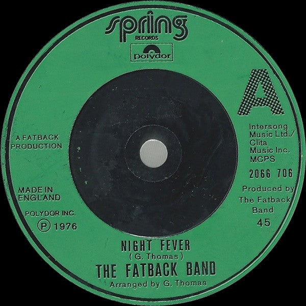 The Fatback Band - Night Fever (7", Single)