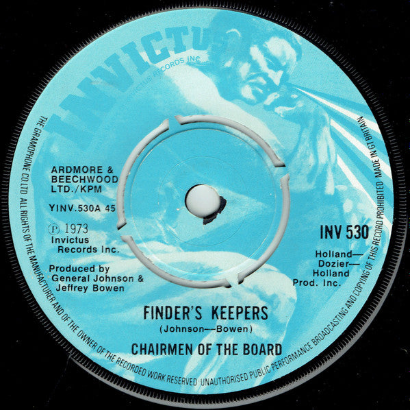 Chairmen Of The Board - Finder's Keepers (7", Single)