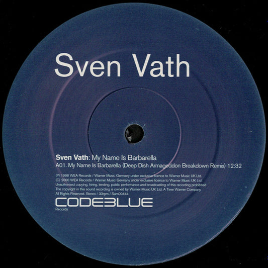 Sven Väth - My Name Is Barbarella (12")