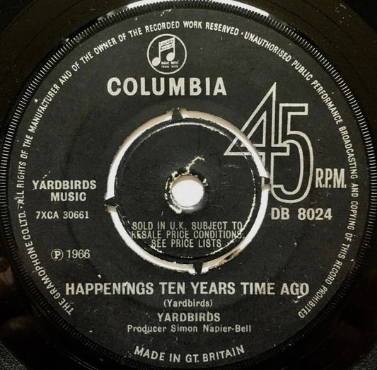 Yardbirds* - Happenings Ten Years Time Ago (7", Single, 4 P)