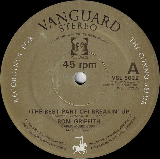 Roni Griffith - (The Best Part Of) Breakin' Up / Love Is The Drug (12")
