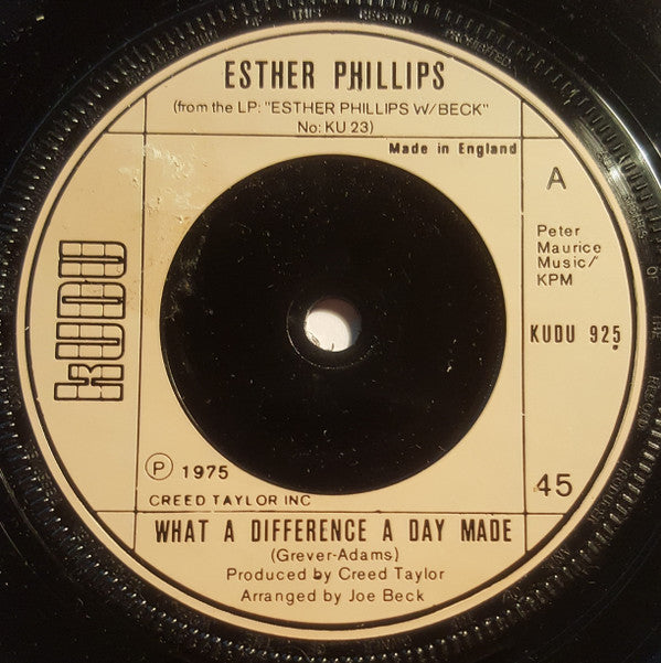 Esther Phillips - What A Difference A Day Made (7", Single, Inj)