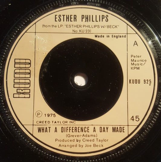 Esther Phillips - What A Difference A Day Made (7", Single, Inj)