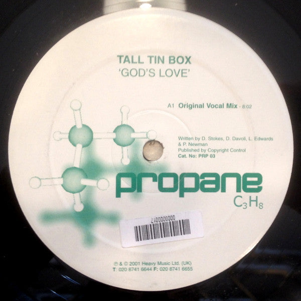 Tall Tin Box - God's Love (12", S/Sided)