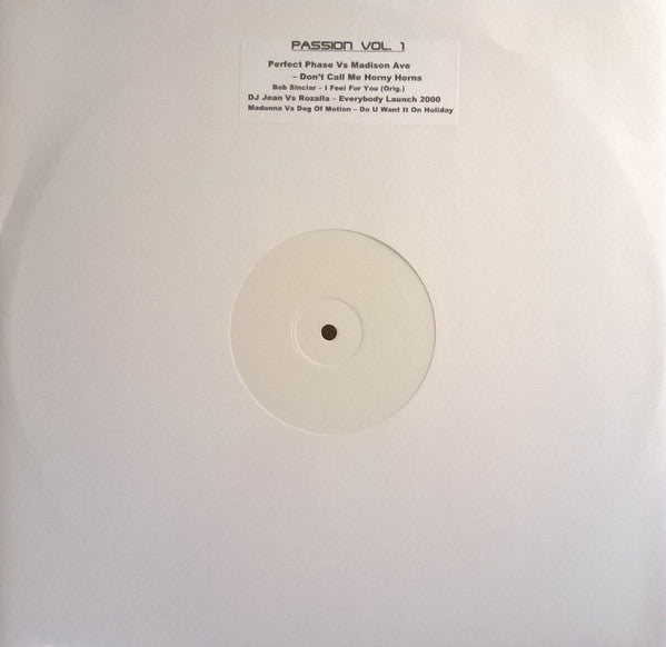 Various - Passion Vol. 1 (12", Unofficial, W/Lbl)