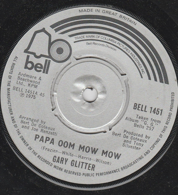 Gary Glitter - Papa Oom Mow Mow (7", Single)