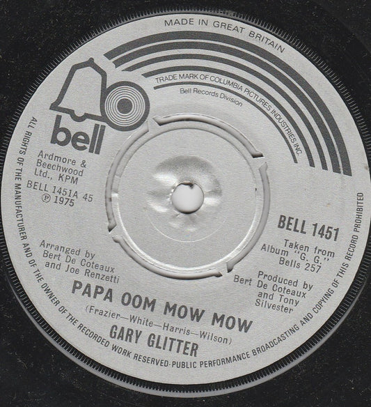 Gary Glitter - Papa Oom Mow Mow (7", Single)
