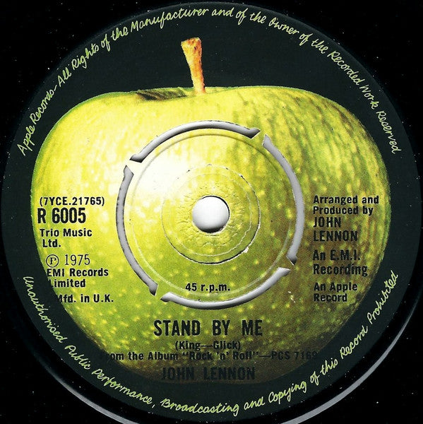 John Lennon - Stand By Me  (7", Single)