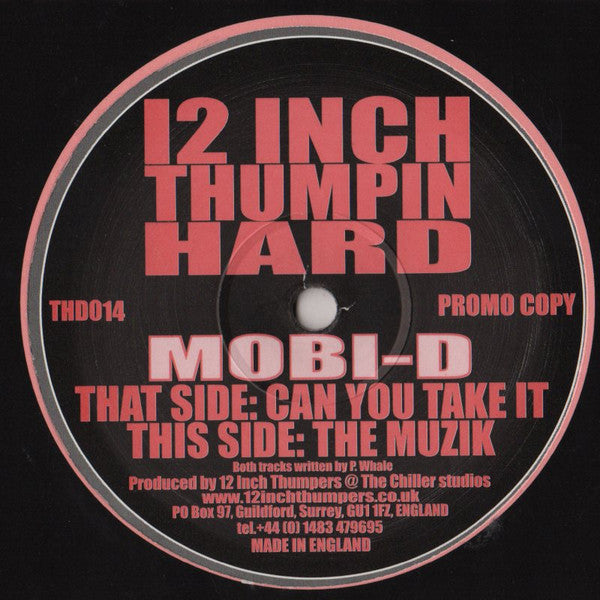 Mobi-D* - Can You Take It (12", Promo)