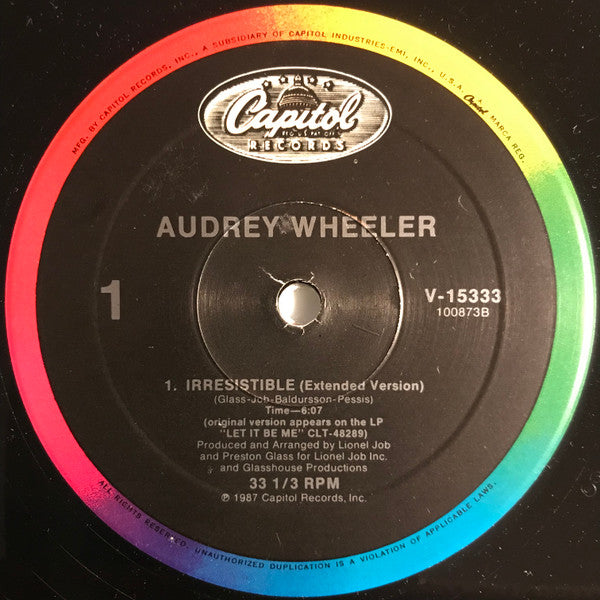 Audrey Wheeler - Irresistible (12")