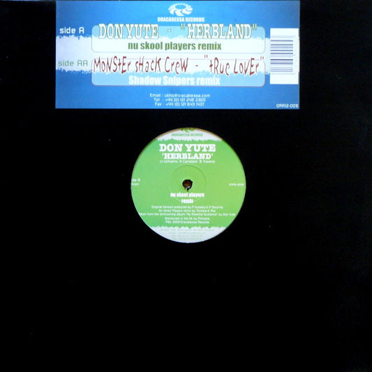 Don Yute / Monster Shack Crew - Herbland (Nu Skool Players Remix) / True Lover (Shadow Snipers Remix) (12")