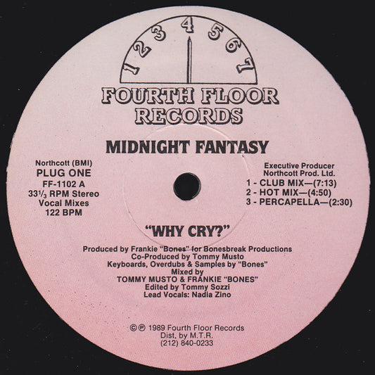 Midnight Fantasy - Why Cry? (12")