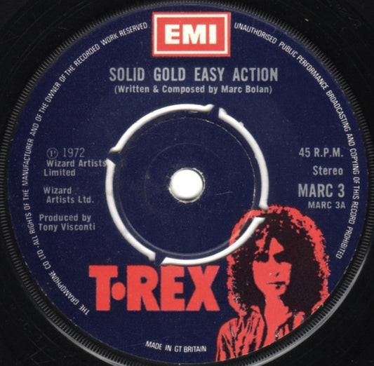 T. Rex - Solid Gold Easy Action (7", Single, Pus)