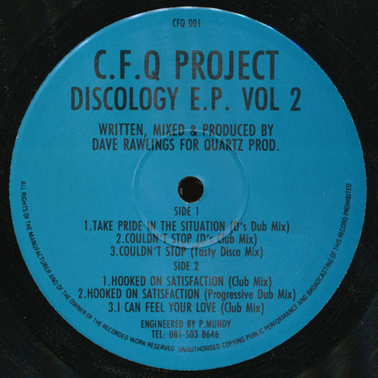 C.F.Q Project - Discology E.P. Vol 2 (12", EP)