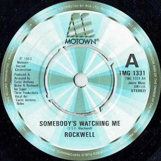 Rockwell - Somebody's Watching Me (7", Kno)