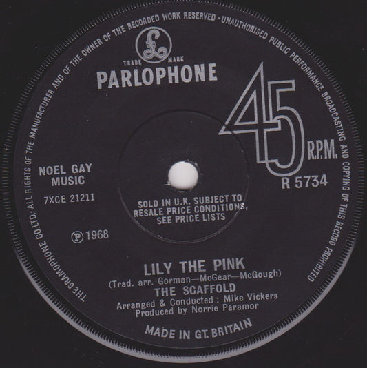 The Scaffold* - Lily The Pink (7", Single, Sol)