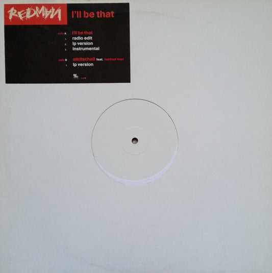 Redman - I'll Bee Dat! / Well All Rite Cha (12", Promo, W/Lbl)