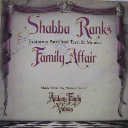 Shabba Ranks Featuring Patra & Terri & Monica - Family Affair (12", Single)