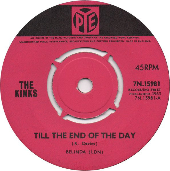 The Kinks - Till The End Of The Day (7", Single, 4-P)