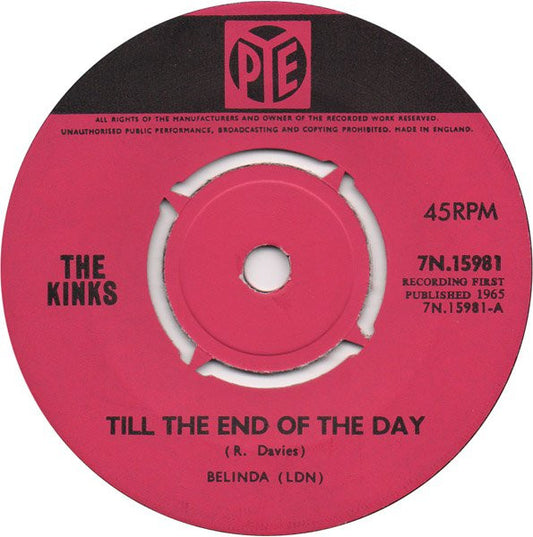 The Kinks - Till The End Of The Day (7", Single, 4-P)