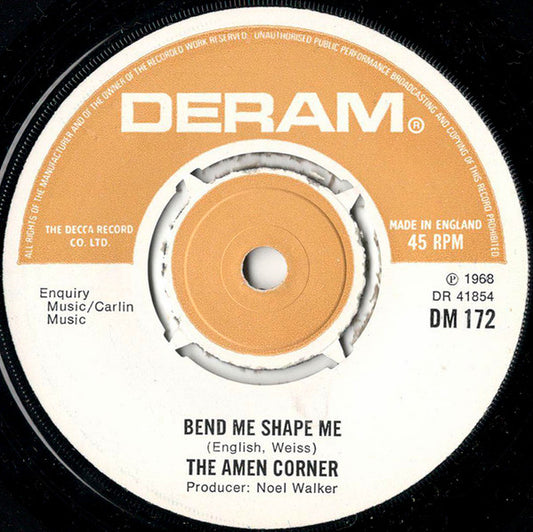 The Amen Corner* - Bend Me, Shape Me (7", Single, 4-P)