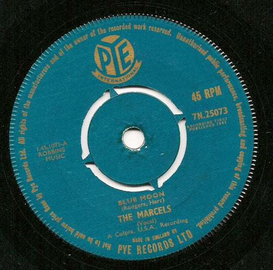 The Marcels - Blue Moon (7", Single)