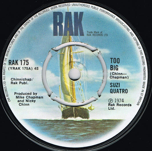 Suzi Quatro - Too Big (7", Single, 4 P)