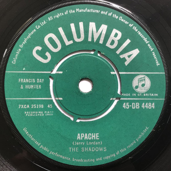 The Shadows - Apache (7", Single)