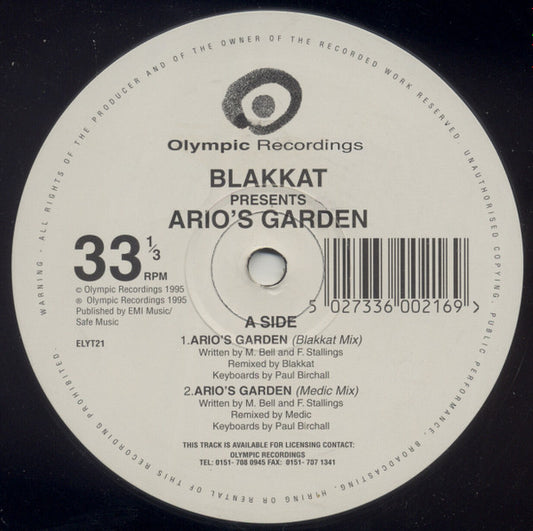 Blakkat - Ario's Garden (12")