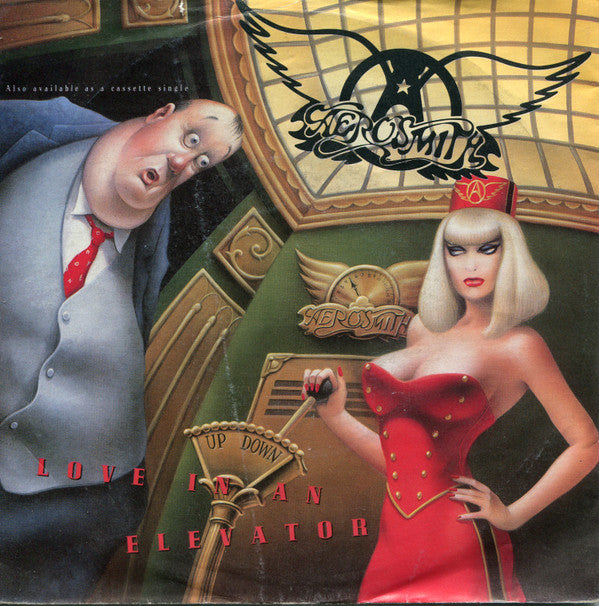 Aerosmith - Love In An Elevator (7", Single, Sma)